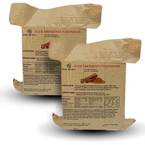 S.O.S. Rations Emergency 3600 Calorie Cinnamon (10 Pack) - Thumbnail 6