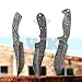 Damascus Steel Knife Blanks Blade Set 3 Pcs Handmade Hunting Skinning Knives Blank Full Tang Diy Knife Making Material Supply Fixed Blade Knife Blank 09.00