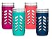 JarJackets Silicone Mason Jar Protector Sleeve - Fits 24oz (1.5 pint) Wide-Mouth Jars | Package of 4 (Multicolor)