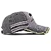 Vankerful Washed Denim Cotton Distressed Baseball Caps Adjustable Snapback Embroidered Trucker Hat (BlackGrey)
