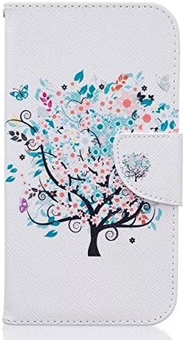 Moto G4 Case, Moto G4 Plus Case,Topratesell Design Premium PU Leather Wallet Pouch Case for Motorola Moto G4 / G4 Plus Colorful Tree