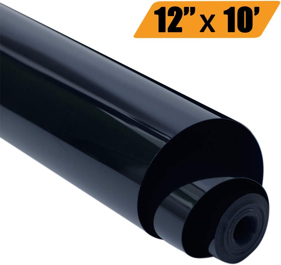 HTV Premium Heat Transfer Vinyl 12inch x10feet Rolls for T-Shirts, Easy to Cut & EasyWeed Iron on HTV Vinyl for Cricut and Silhouette Cameo