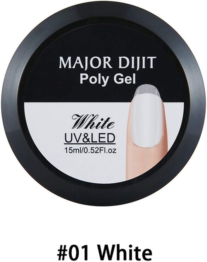 Poly Gel, KACPer Flower Poly Gel Lasting Fingernail Crystal Jelly Camouflage UV Lamp Extension 15ML (A)