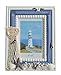 GIFTME 5 Wooden Beach Photo Frames with Seashell and Starfish-4x6 inch