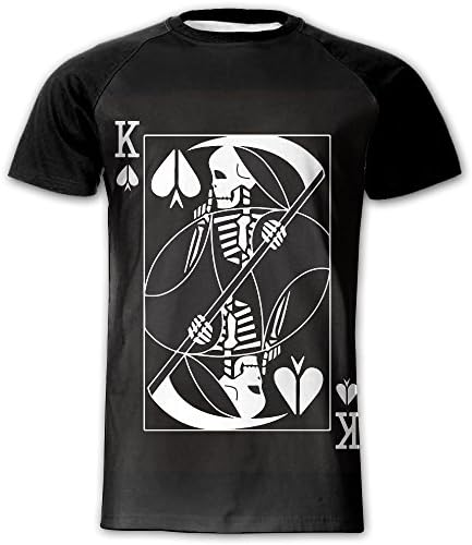 AWAWAWA Men's Playing Cards K T Shirt Short Sleeve Casual Tee