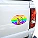Oh Deer I'm Queer Rainbow Pride Gay Lesbian Funny Automotive Car Refrigerator Locker Vinyl Euro Oval Magnet