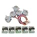 Gazeer 6 Sets Stepper Motor 28Byj-48 5V Dc 4-Phase 5-Wire + Uln2003 Driver Board