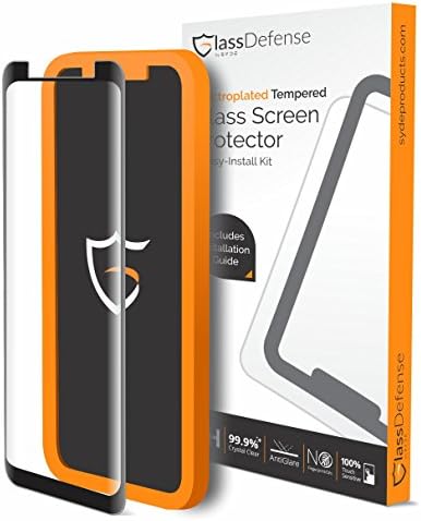 Galaxy Note 8 Screen Protector, GlassDefense (Curved) Galaxy Note8 Tempered Glass Screen Protectors [3D Touch] Patent-Pending Installer, 0.33mm Screen Protector Glass for Samsung Galaxy Note8 [2017]
