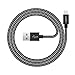 AUKEY Lightning Cable, 3.95ft Nylon Braided [Apple MFi Certified] for iPhone 7, 7 Plus, 6, 6S, 6 Plus, iPad Pro and More