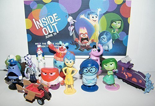 Disney inside out movie figure set toy playset of 12 with joy, fe…