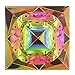 Sumnacon Crystal Photography Iridescent Pyramid Rainbow Colors with Lovely Gift Box - Used to Meditation, Paperweight, Decoration Etc, Truly Beautiful Object for Home, Office or As Gift, 3.15 Inch