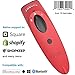 SOCKET Scan S700, 1D Barcode Scanner, Red & Charging Dock (CX3461-1929)
