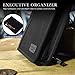 Cooper Bizmate Padfolio Organizer Case for Apple iPad Pro 9.7, iPad Air 2 1 | Business Executive Tablet Portfolio with A5 Notepad Paper Pad (Black)