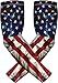 American Flag Am Sleeves for Men Women | UV Sun Protection Arm Sleeve | Basketball Football Baseball Softball Gaming Runners | Bicep Brace, Tennis Elbow, Forearm Compression | Tattoo Cover | 1 Pair