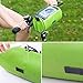 Ravifun Handlebar Bag, Waterproof Bicycle Bike Front Storage Bag with Touchscreen Transparent PVC Pouch Smartphone Holder and Removable Shoulder Strap, Green