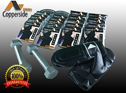 20 Pack Copper Elbow Compression Sleeve*Make Money Now!*(Copperside)Retail Bulk Wholesale for Kinesio, Physio Therapy, Chiropractors, Gyms, Free Display Case with Some Purchases. Full Support Provided