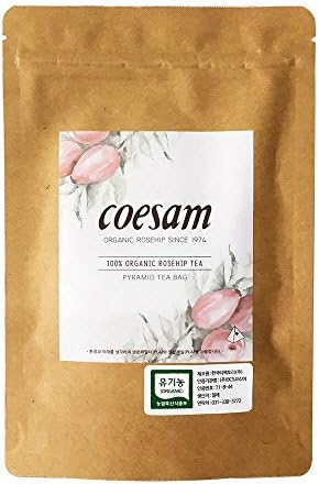 Coesam 100% Organic Rosehip Tea, 10 Sachets