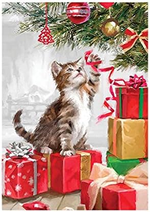 Custom Decor Flag Christmas Kitten Garden flags decorative flags initial flags party flags 12.5 x 18 Inch Double Sided banner home flags Print house flags