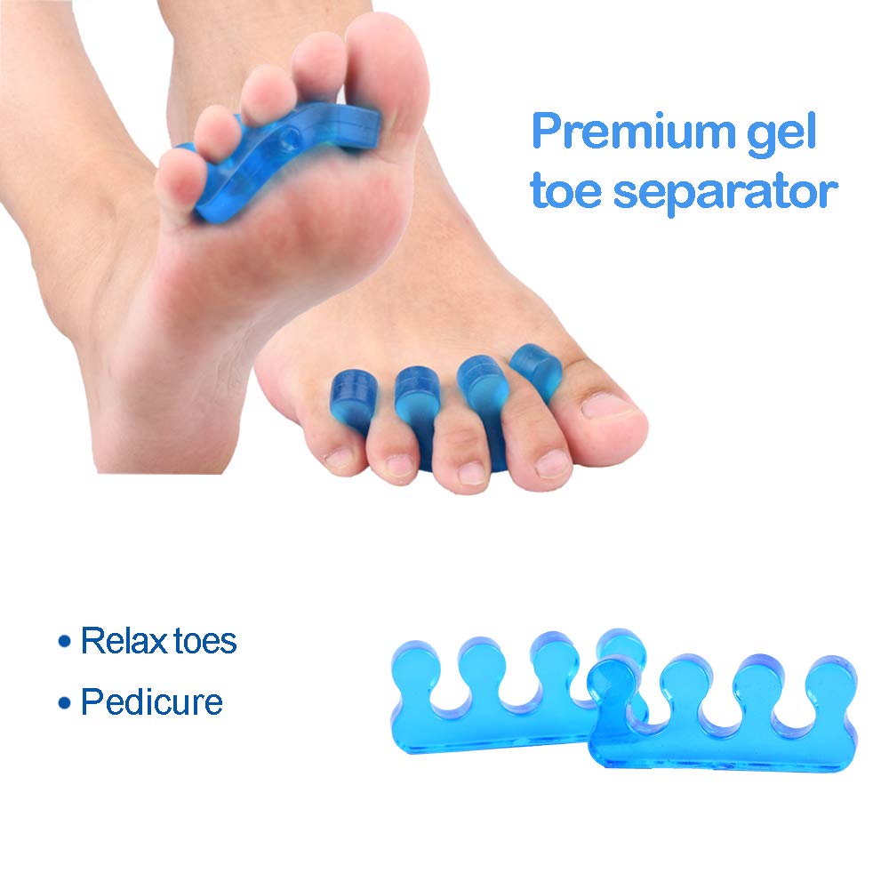 Alivonao Gel Toe Separators and Toe Streightener to Correct Bunions, Relaxing Toes, Hammer Toe Universal Size Suitable for Men and Women : Beauty