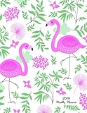 2018 Weekly Planner: 8.5 x 11 Monthly Daily Planner Calendar Schedule Organizer Floral Nature Flamingo Theme Volume 2 (Weekly Monthly Planner Calendar 2018-2019 Journal Series) by Candyforest Weekly Planner