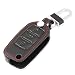 AndyGo Leather Key Cover Case Bag Keyless Fit for Volkswagen Tiguan Vw Jetta Mk6 Golf Polo Passat Cc Bora Skoda Fabia Octavia Superb primary