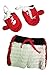 Shinystar Baby Photography Prop Boxing Costume Crochet Knitted Gloves Pants (Style 1)