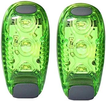 LED Strobe Safety Warning Light for Runners, Dogs, Bike, Walking,Reflective Gear,Bicycle etc,High Visibility Accessories (2 Pack)