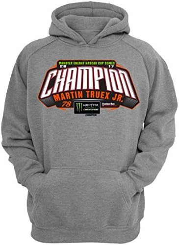 SMI Properties Martin Truex Jr 2017 Monster Energy NASCAR Cup Series Champion Hoodie Sweatshirt (Large)