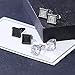 JOERICA 8 Pairs Stud Earrings for Women Men 316L Stainless Steel Hypoallergenic, Piercing Plugs Design, CZ Inlaid, Stylish & Comfortable Jewelry, Perfect for Sensitive Ears, Everyday Wear 3-8mm