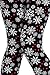 VIV Collection Plus Size Print Fashion Leggings, Snowflake Red
