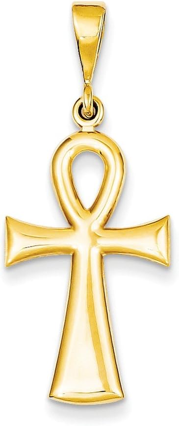 14k Egyptian Ankh Cross Pendant -