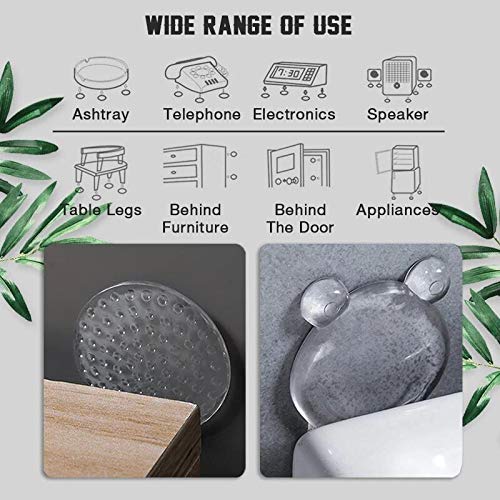 TTbuy Transparent Door Handle PU Crash Pad - Door Stopper Wall Protector - Clear, Quiet, Shock Absorbent Gel - Adhesive Bumper Protector, Wall Shield & Silencer for Door Handle (1 pcs, Starfish)