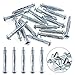 Glarks 30Pcs 5x52MM Heavy Duty Zinc Plated Steel Molly Bolt Hollow Drive Wall Anchor Screws Set for Drywall, Plaster and Tile (M5x52)