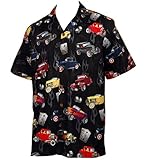 Ford '32 Deuce Coupes Hot Rod Cars Hawaiian Camp Shirt by David Carey