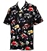 Ford '32 Deuce Coupes Hot Rod Cars Hawaiian Camp Shirt by David Carey