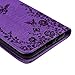 Galaxy J3 Case, Galaxy Express Prime Case, Amp Prime Case, YOKIRIN Luxury 3D Handmade Bling Crystal Rhinestone Embossed Butterfly PU Leather Folio Flip Stand Credit Card ID Holders Wallet Cover
