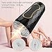 Hands-Free Male Masturbator Penis Training Vibrator, Sexual Endurance Prolonging Massager 10 Modes, Glans Trainer Stimulator Adult Sex Toys to Reduce Sensitivity & Improve Men’s Durability (Black)