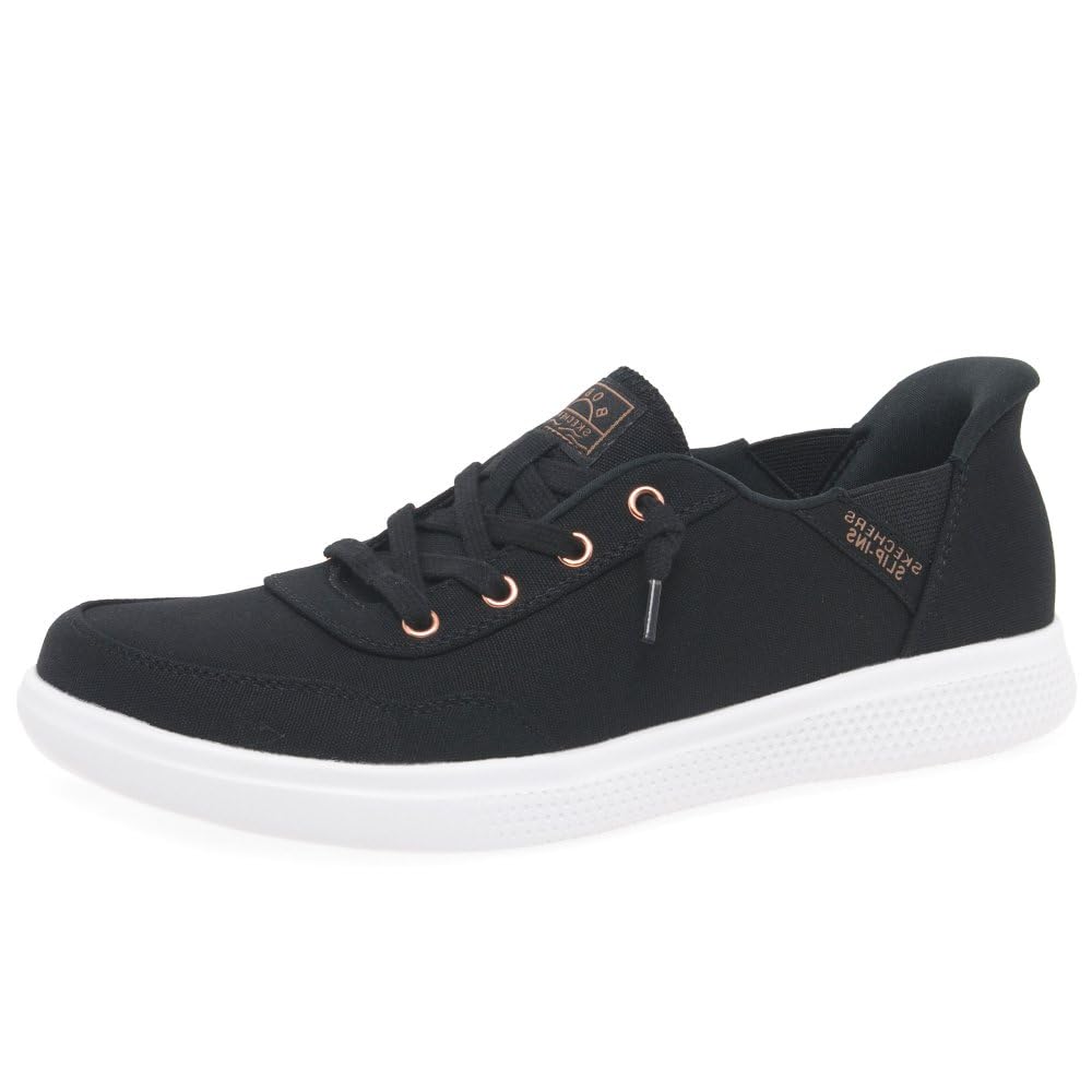 Photo 1 of Skechers Women's Hands Free Slip-Ins Skip Cute - B Cute Sweet Sneaker, Black, 8.5