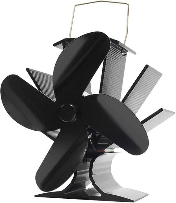 Signstek Ofenventilator Ohne Strom - 6-Flügel Kaminventilator Für Warmluft