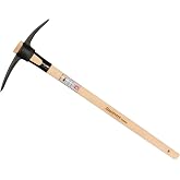 IDEALSPATEN German Made Since 1899 The Kassel Heavy-Duty Pick Axe (IS410) | Made in Germany Commercial Grade Professional Contractor Pick Axe Trenching Digging Hard Ground 5.75lb Handle 36.5 inches