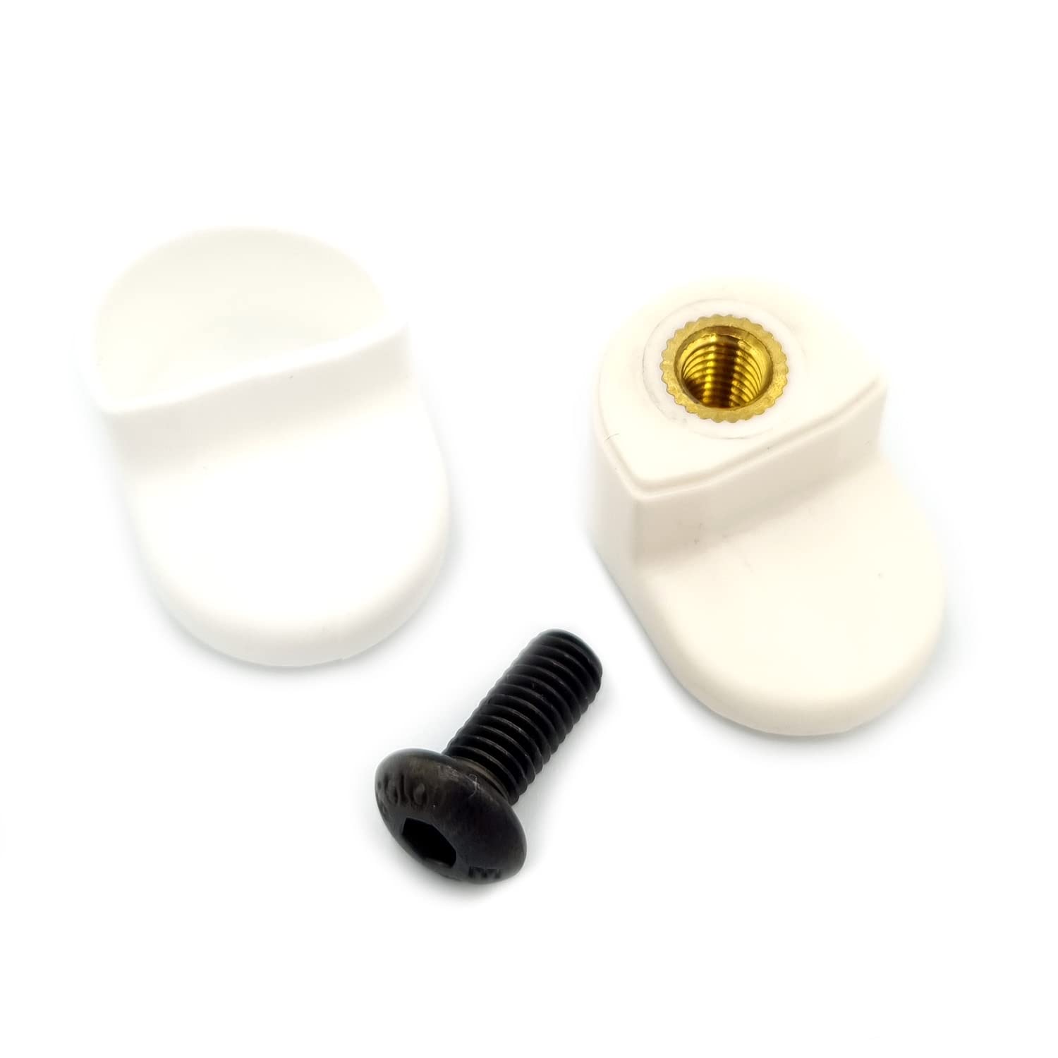 Vestigia® - Rear Folder Hook Replacement For Xiaomi M365 1S Essential Pro Electric Scooter - Hook for Rear Fender with Silicone Cover - Spare Parts for E-scooter (White)