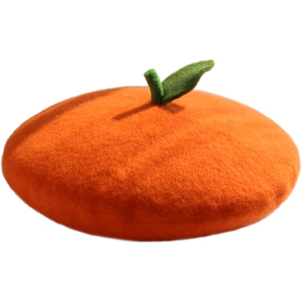 Kmiunty Women Cute Fruit Beret Girl Fruit Hat Wool Cap with  display picture 1