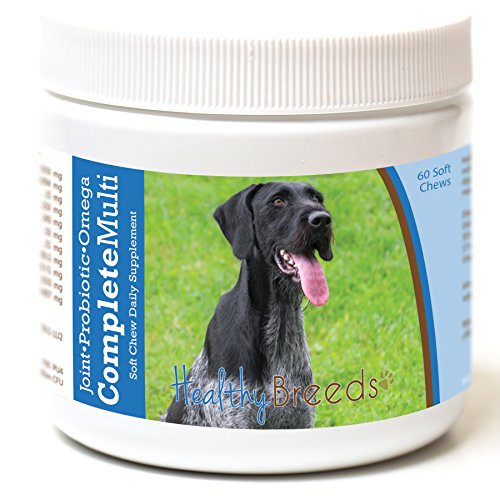 Healthy Breeds German Wirehaired Pointer All in One Multivitamin Soft Chew 60 C…