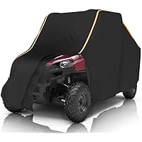 KEMIMOTO UTV Cover 124.4" x 58.3" x 70.9" with Reflective Strip, UTV Cover Water Resistant Compatible with Polaris Ranger RZR