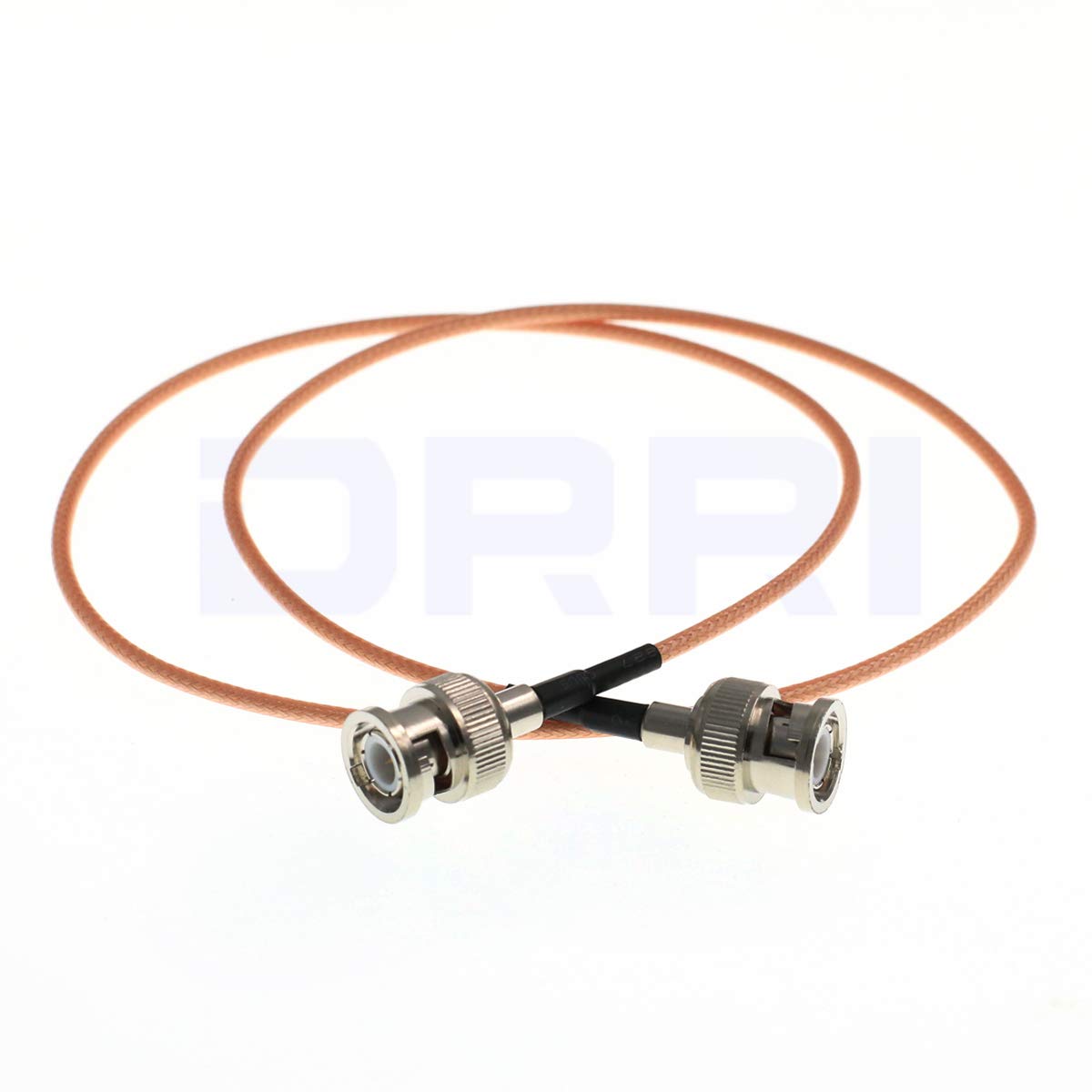 DRRI BNC Male to BNC Male 50-Ohm RG316 Coax Low Loss RF Cable HD SDI Video Cable (1M)