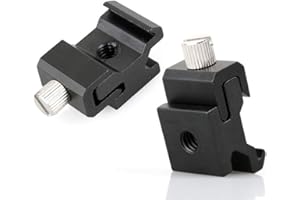 Metal?Hot Shoe Adapter Flash Base Cold Shoe Seat Compatible with Adjustable Elastic 1/4 Screw Hole Tripod Stand Strobe Flash 