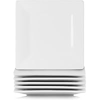 Simply Square 6" Appetizer Plate, Set of 6