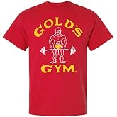Gold's Gym Basic T-Shirt - Official Licensed - BT-2 (L, Red)