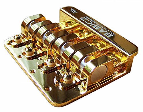Babicz® »FCH-4-5-Hole Mount - Original Series« Bridge For Electric 4-String Bass - Gold