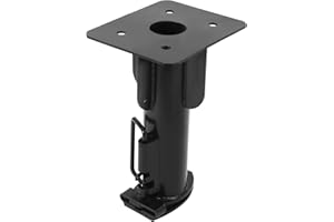 ZAWAYINE Adjustable Cushioned 5th Wheel to Gooseneck Adapter 17" Fifth Wheel Hitch 2-5/16" Ball Pocket for RV Camper Trailer Fifth Wheel to Gooseneck Coupler Towing Adapter (17")